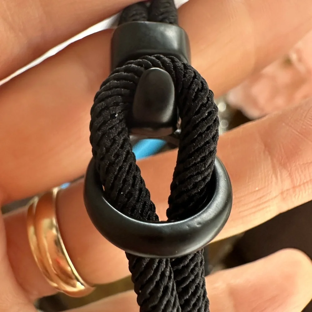 Men’s Black Rope Bracelet